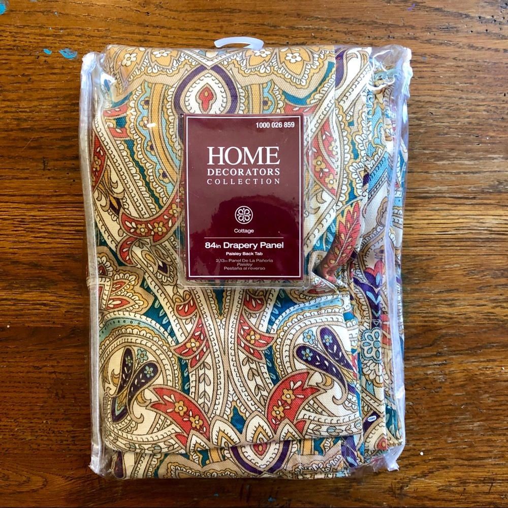 Brand new paisley curtain